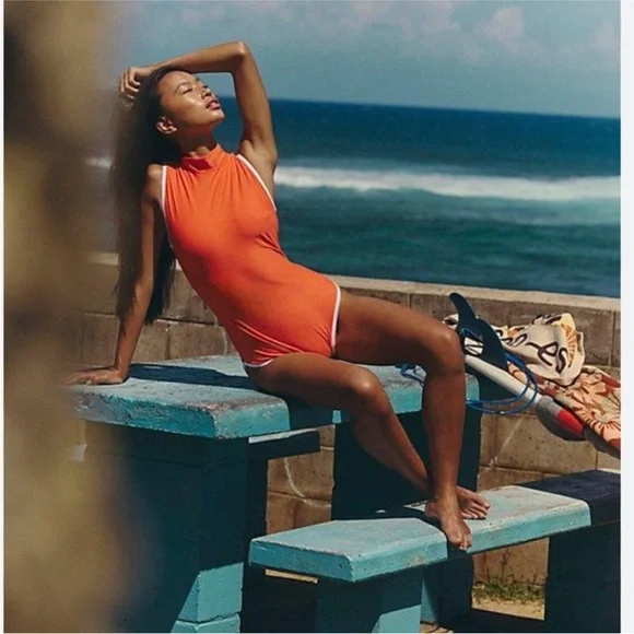 Free People Salt Gypsy Jade One-Piece Surf Suit - Picture 3 of 9